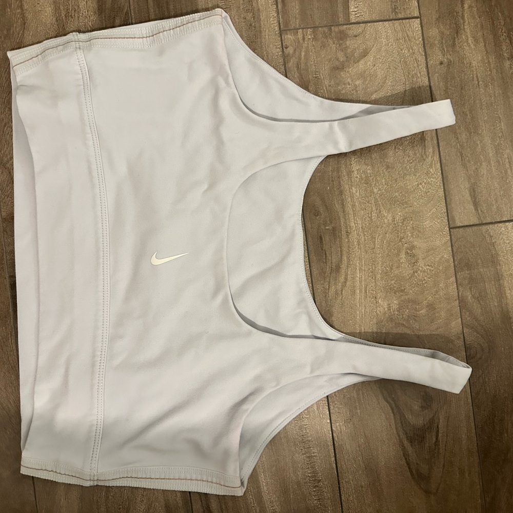 White Cropped Tank Top - Picture 2 of 2